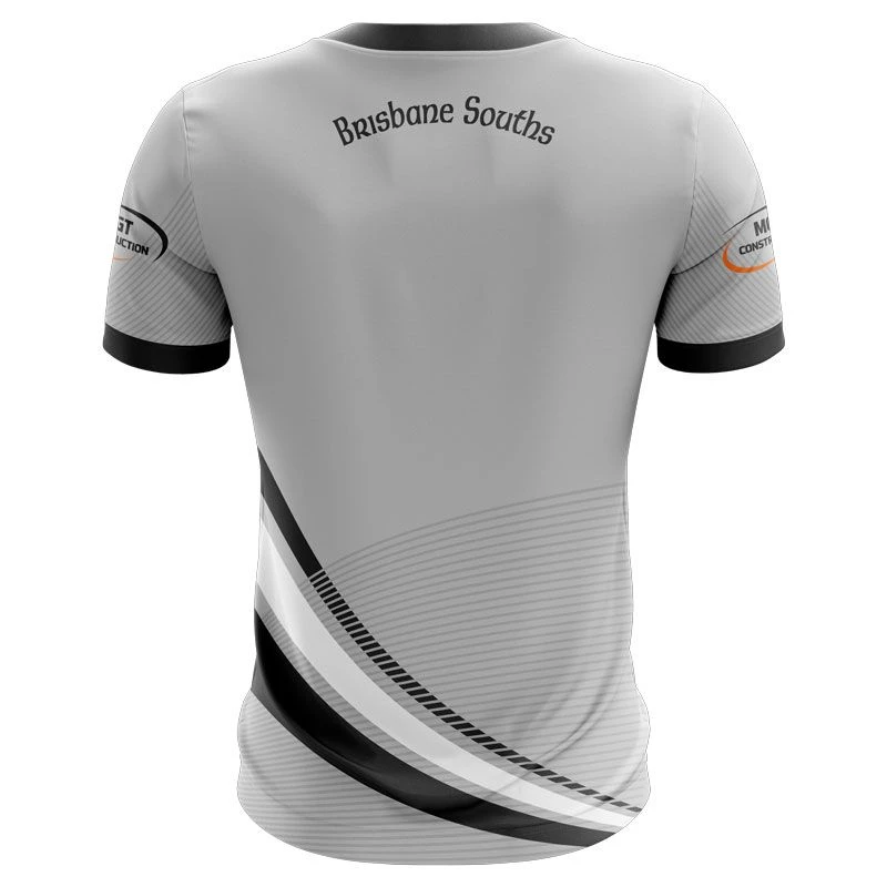 Brisbane Souths GFC Women's Fit Jersey (ESB - Grey) 3 Brisbane Souths GFC Women's Fit Jersey (ESB - Grey) - Image 2