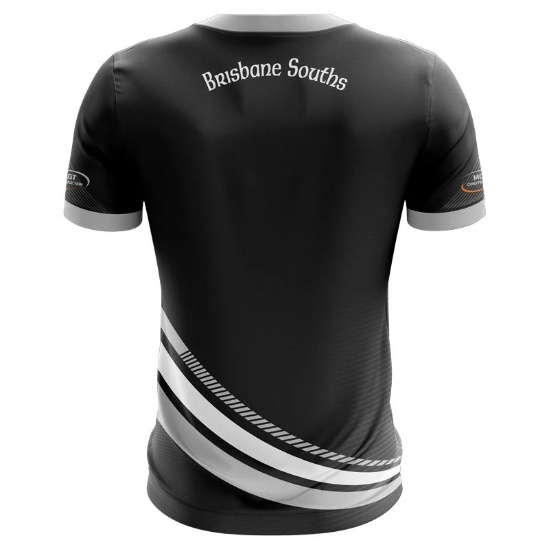 Brisbane Souths GFC Women's Fit Jersey (ESB - Black) 4 Brisbane Souths GFC Women's Fit Jersey (ESB - Black) - Image 2