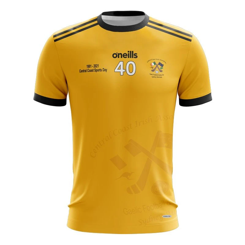 Central Coast Kids' 40th Anniversary Short Sleeve Training Top (Amber) 3 Central Coast Kids' 40th Anniversary Short Sleeve Training Top (Amber)