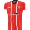 Derry City FC Tight Fit Home Jersey -CASTOR Clothing Shop derry city fc home tf jersey red shadow blk wht 1