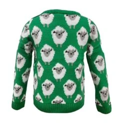 Trad Craft Kids' Sheep Knit Jumper Green -CASTOR Clothing Shop t5082 1
